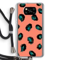 Pink Cheetah: Xiaomi Poco X3 Pro Transparant Hoesje met koord
