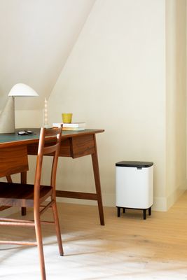 Brabantia Bo hi afvalemmer 12 liter met kunststof binnenemmer white