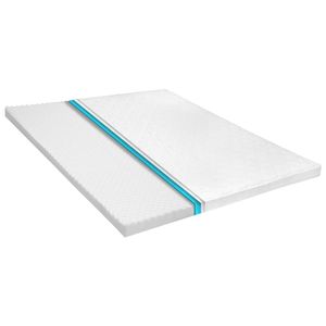 VidaXL Topmatras ei-profiel 6 cm koudschuim 180x200 cm