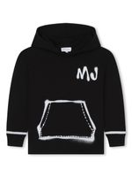 Marc Jacobs Kids hoodie en coton à effet taches de peinture - Noir - thumbnail