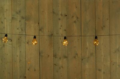 Solar 10 partylights 4.5m/1.5m aanloopsnoer zwart / solarpaneel met steker en clip - Annas collection