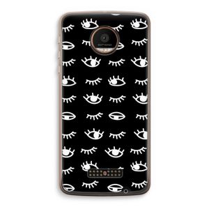 Eye pattern #3: Motorola Moto Z Force Transparant Hoesje