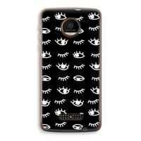 Eye pattern #3: Motorola Moto Z Force Transparant Hoesje