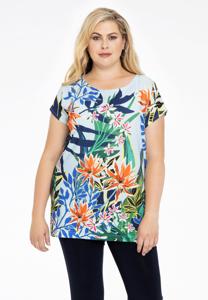 Yoek Shirt wide BOTANIC | Blauw | Maat 58/60