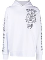 Philipp Plein hoodie à logo brodé - Blanc