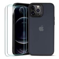 iPhone 12 Pro Max Classic Hybrid Case and Protector Set Frosted Black