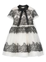 ELIE SAAB JUNIOR robe mi-longue en organza - Blanc