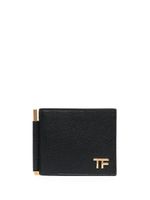 TOM FORD portefeuille en cuir à pince à billet - Noir