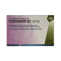 Fexofenadine HCl 120mg 30 Tabletten