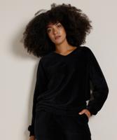 rib velvet top v-hals rib velvet top v-hals