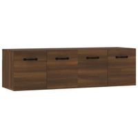 The Living Store Wandkast - Hangkast - 80 x 35 x 36.5 cm - Bruineiken