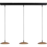 Masterlight 3-lichts hanglampScala zwart met goud Ø 20cm - 2191-05-02-100-3-20