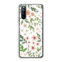 Botanical sweet flower heaven: Sony Xperia 10 III Transparant Hoesje
