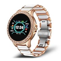 lige bw0159 dames smart watch 1 inch fashion diamant smartwatch fitness running horloge bluetooth stappenteller activity tracker sleep tracker compatibel met android ios vrouwen anti-verloren Lightinthebox - thumbnail