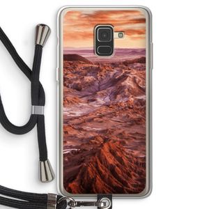 Mars: Samsung Galaxy A8 (2018) Transparant Hoesje met koord
