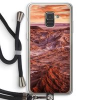 Mars: Samsung Galaxy A8 (2018) Transparant Hoesje met koord