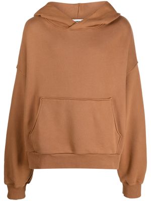 A Paper Kid Katoenen hoodie - Bruin