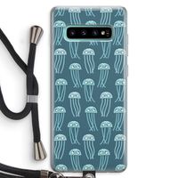 Kwallie: Samsung Galaxy S10 Plus Transparant Hoesje met koord