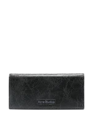 Acne Studios portefeuille à patch logo - Noir