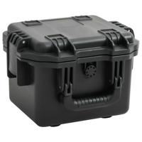 VidaXL Flightcase draagbaar 30x24,5x20 cm pp zwart