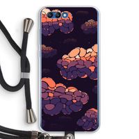 Patroon Wolken: Honor 10 Transparant Hoesje met koord