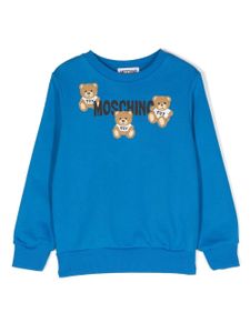 Moschino Kids sweat à imprimé Teddy Bear - Bleu