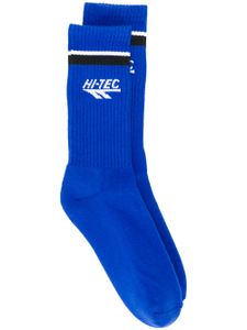 RASSVET chaussettes nervurées à logo - Bleu