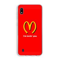 I'm lovin' you: Samsung Galaxy A10 Transparant Hoesje
