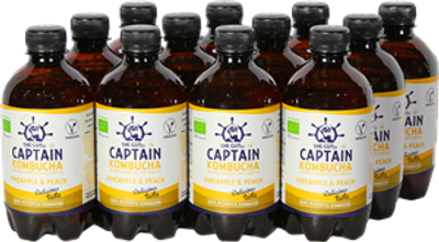 Captain Kombucha Pineapple (12 x 400 ml)