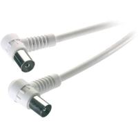 Vivanco Antenne Aansluitkabel [1x Antennestekker 75 Ω - 1x Antennebus 75 Ω] 3.00 m 90 dB Wit