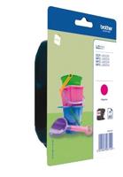 Inktcartridge brother lc-221m rood