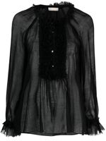 Ulla Johnson blouse Bardot en laine - Noir - thumbnail