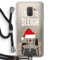 Came To Sleigh: Samsung Galaxy A8 (2018) Transparant Hoesje met koord