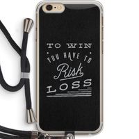 Risk loss: iPhone 6 PLUS / 6S PLUS Transparant Hoesje met koord