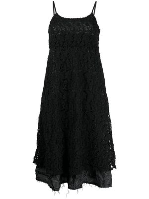 Comme Des Garçons Comme Des Garçons robe sans manches à design superposé - Noir