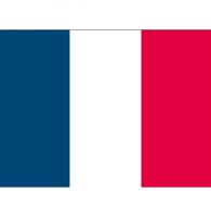 Vlag van Frankrijk stickers - 7 x 10 cm - La France - Franse vlaggetjes