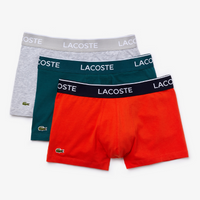 Lacoste 3-pack boxershorts - rood/groen/grijs