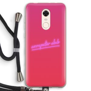 Vice Glow: Xiaomi Redmi 5 Transparant Hoesje met koord