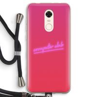 Vice Glow: Xiaomi Redmi 5 Transparant Hoesje met koord