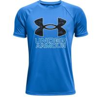 Kinder-T-Shirt met Korte Mouwen Under Armour Tech Hybrid Blauw Maat L