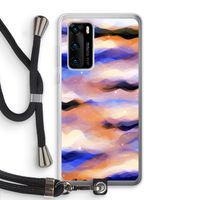 Donkere Wolken: Huawei P40 Transparant Hoesje met koord