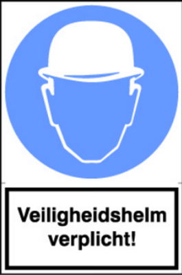 Veiligheidshelm verplicht! Bord