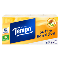Tempo Soft & sensitive parfumvrij 9 Stuks