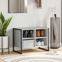 Schoenenkast Grijs Sonoma 60 x 35 x 44 cm Bewerkt hout