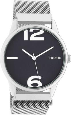 OOZOO Timepieces Horloge Zilver/Evening Blue | C10866