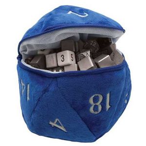 D20 Plush Dice Bag Opberger