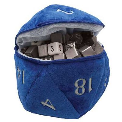 D20 Plush Dice Bag Opberger