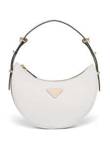 Prada sac porté épaule Arqué en cuir - Blanc