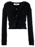 MSGM cardigan en maille à manches longues - Noir - thumbnail