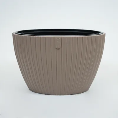 Vita bloempot Mika ovaal 40 taupe